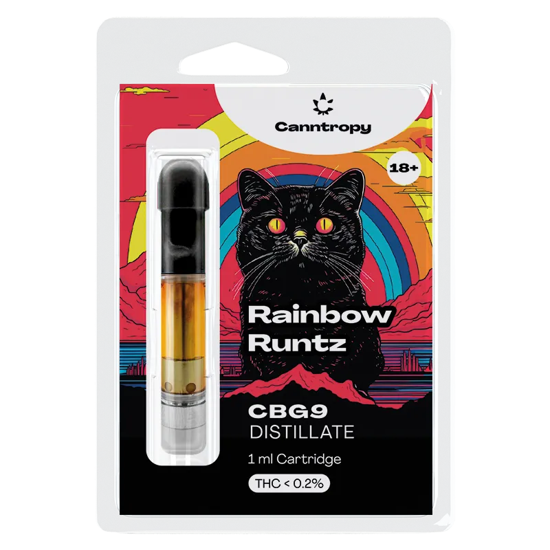 Canntropy CBG9 Kartuša Rainbow Runtz, CBG9 85% kakovost, 1 ml