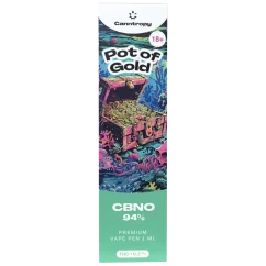Canntropy CBNO enkratno elektronsko pisalo Pot of Gold, CBNO 94% čistosti, 1 ml