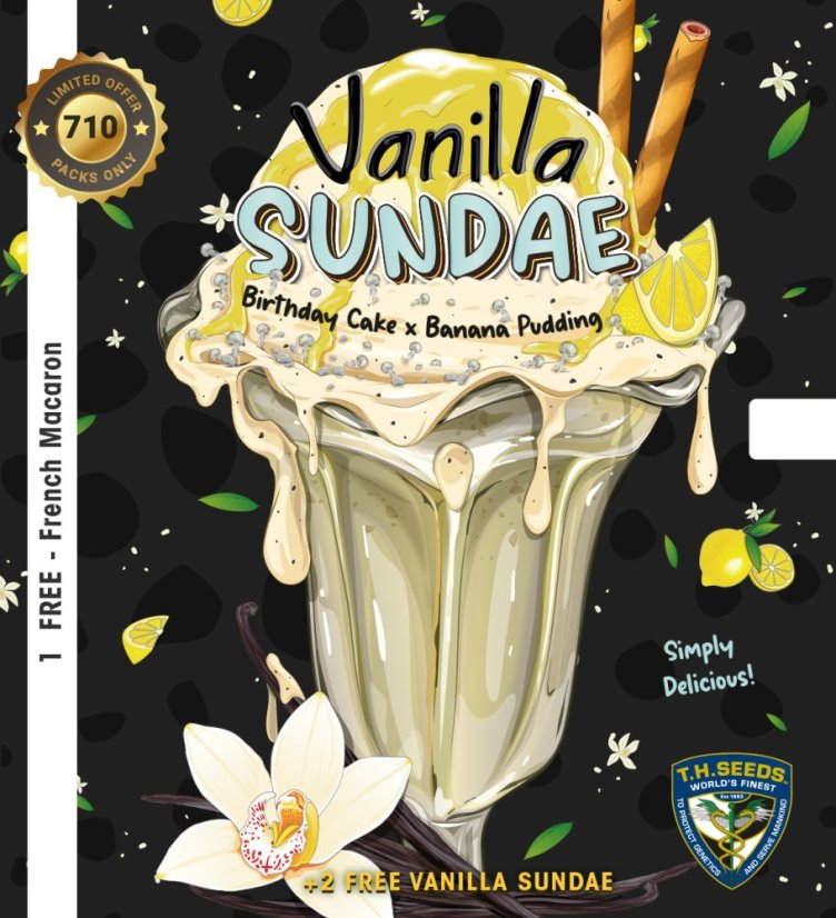 T.H.Seeds™ Seminte de canabis Vanilla Sundae, 710 Limited Special Pack, feminizate