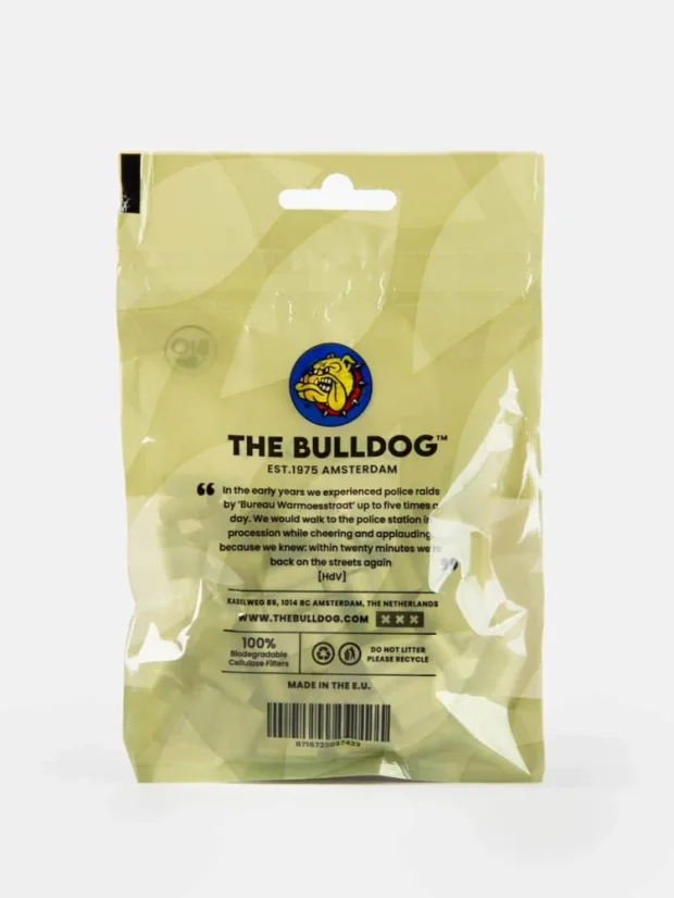 Bulldog biodegradowalne końcówki filtrów z celulozy — 120 szt.