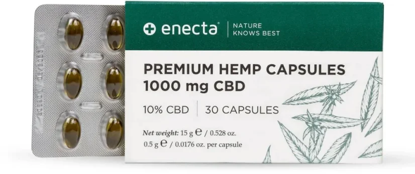 Enecta Gélules de chanvre CBD 10%, 9000 mg, 270 gélules