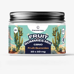 Canntropy Mix di caramelle gommose alla frutta al CBNO, 10 pezzi x 10 mg, 100 mg CBNO, 25 g