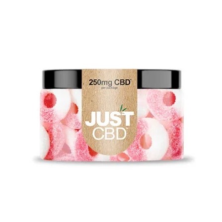JustCBD Gummies melionų žiedai 250 mg – 3000 mg CBD