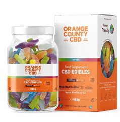 Orange County CBD Butelki z żelkami, 85 szt., 1600 mg CBD, 465 g