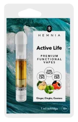 Hemnia Active Life - Patron, THCV 20%, CBG 50%, CBD 25%, Ingefära, gingko biloba, guarana, 1 ml