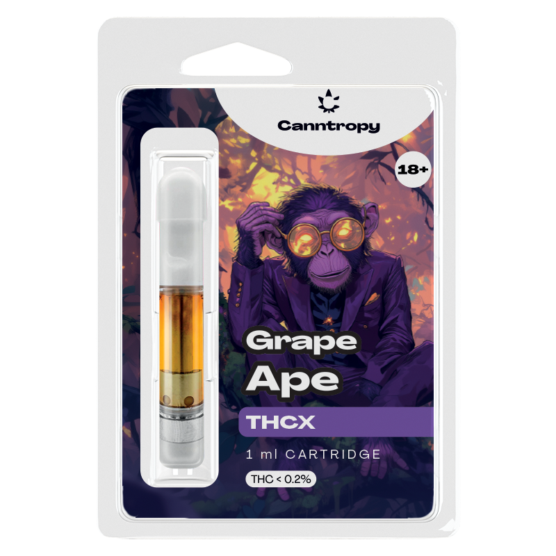 Canntropy THCX Cartridge Grape Ape, THCX 10 %, 1 ml