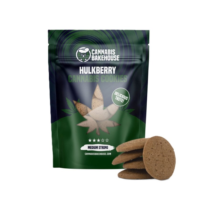 Cannabis Bakehouse Hulkberry Cannabis Cookies, 100 g Cannabis Bakehouse Hulkberry Cannabis Cookies, 100 g