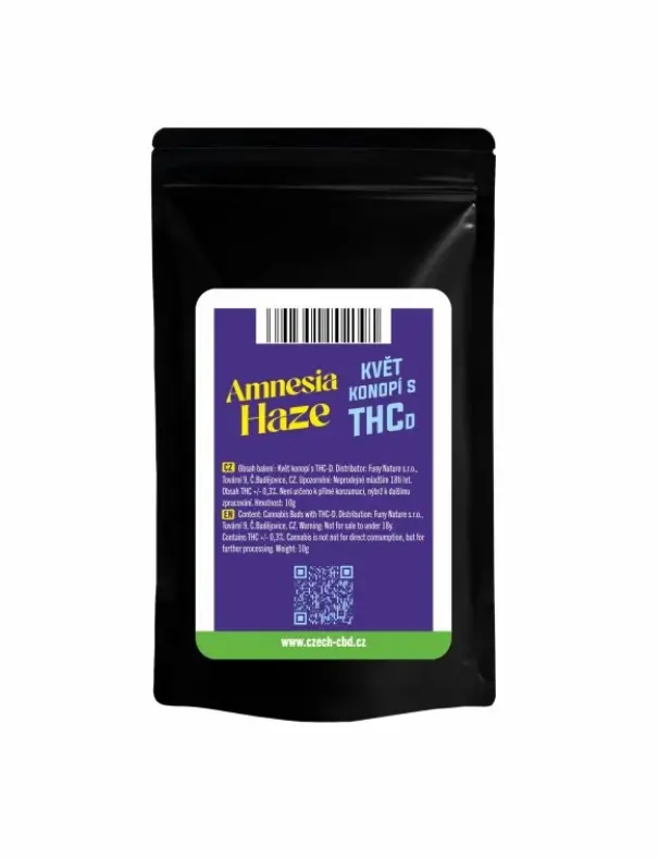 Czech CBD THCD cannabis flower Amnesia, 1 g - 1000 g