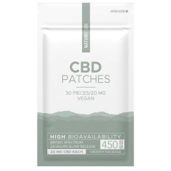 Nature Cure - CBD Breitspektrum Pflaster, 450 mg CBD, 30 Stück x 15 mg, (34 g)