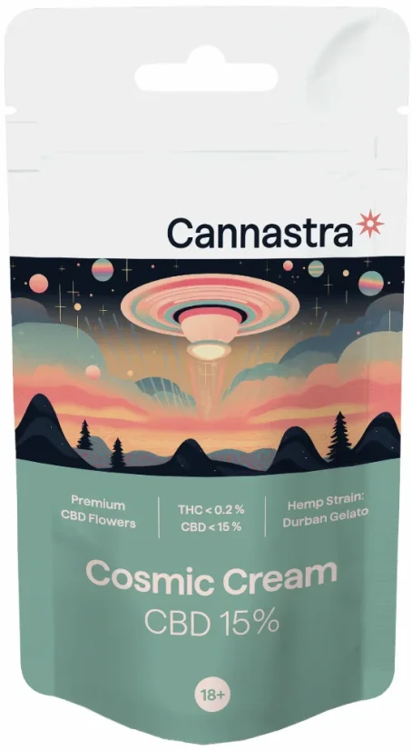 Cannastra CBD Blüten Cosmic Cream, CBD 15 %, 1 g - 100 g