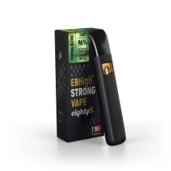 Eighty8 E8High Vape de unică folosință Green Apple, 96 % E8High, 1 ml