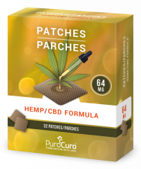 PuroCuro Hanf CBD Pflaster, 2048 mg, 32 ks x 64 mg, (33 g)