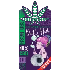 Euphoria CBD Bubble Hash, CBD 40%, 1 g