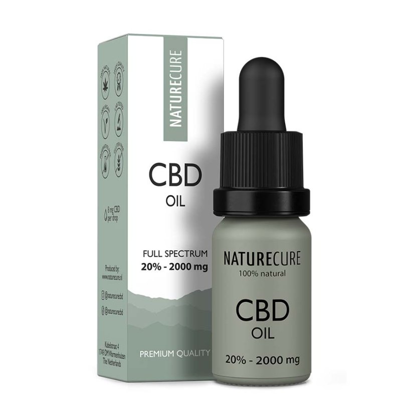 Nature Cure Vollspektrum CBD-Öl, 20 %, 2000 mg, (10 ml)