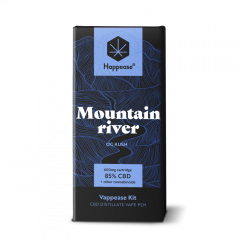 Happease Sungai Gunung Klasik - Kit Vaping, 85% CBD, 600 mg, 0,5 ml