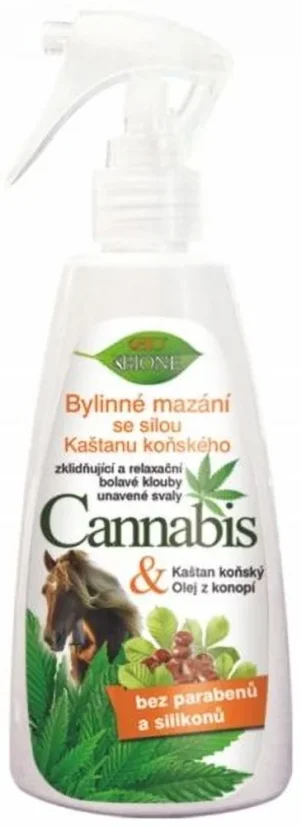 Bione Cannabis-urtesalve med hestekastanje 260 ml