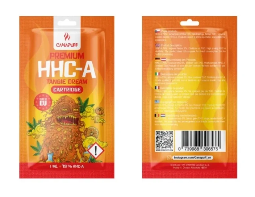 CanaPuff Cartuccia HHCA Tangie Dream, HHCA 79%, 1 ml