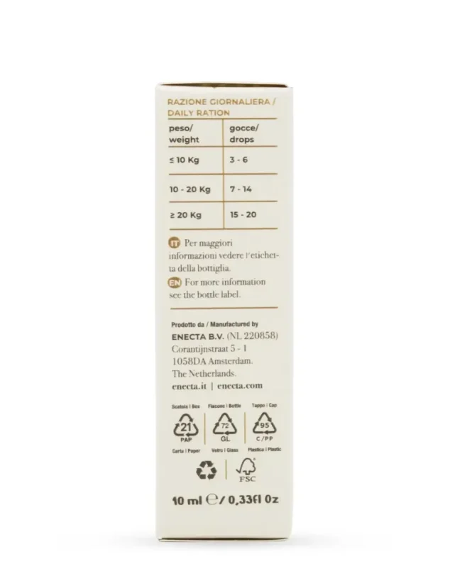 Aceite de CBD Enecta para mascotas 5 %, 500 mg, 10 ml