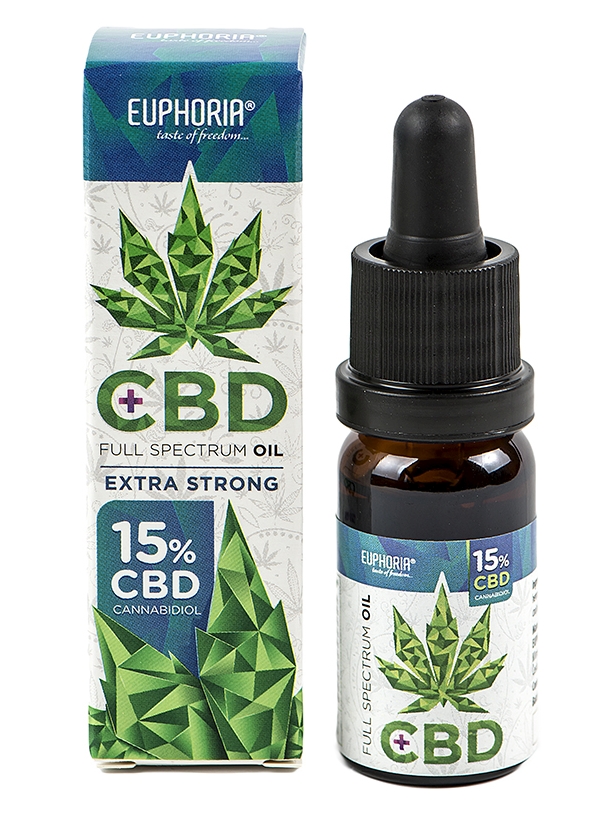 Euphoria CBD pétrole 15%, 10 ml, 1500 mg