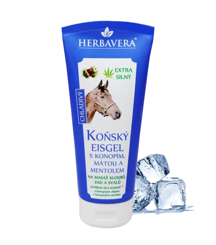 Herbavera Horse Eisgel cu cânepă, mentă și mentol, 200 ml