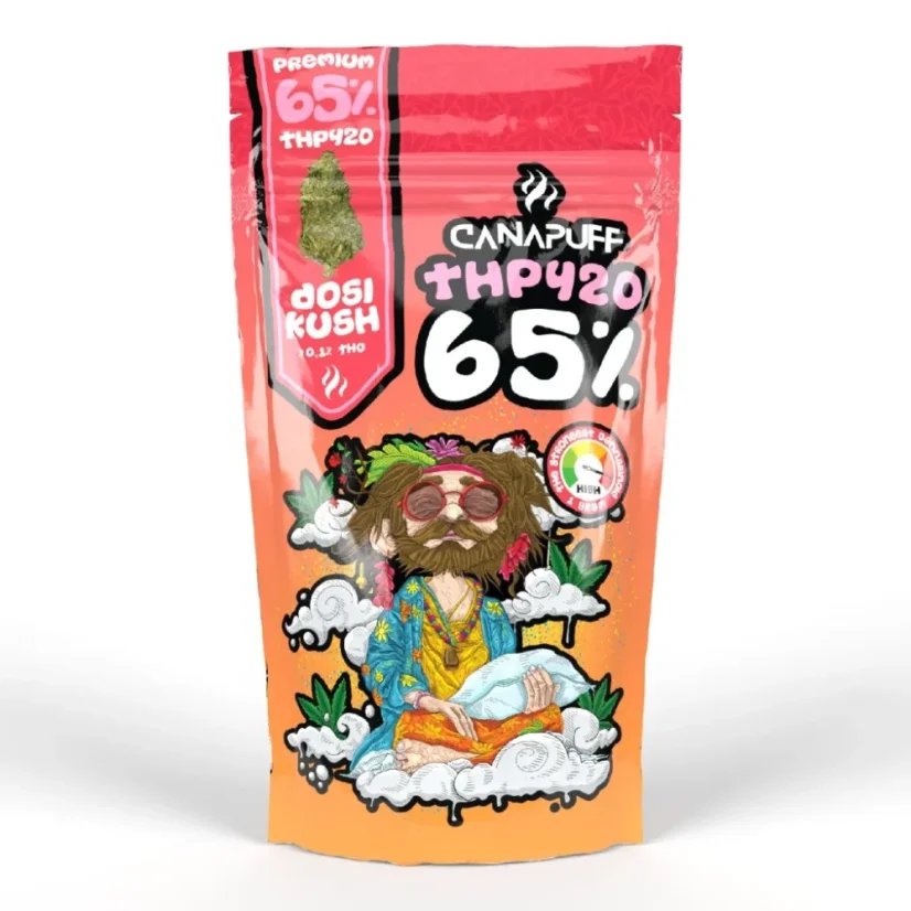 CanaPuff THP420 Flower Dosi Kush, THP420 65 %, 1 - 5 g