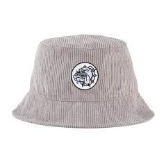 Buldog Bucket Hat výšivka šedá