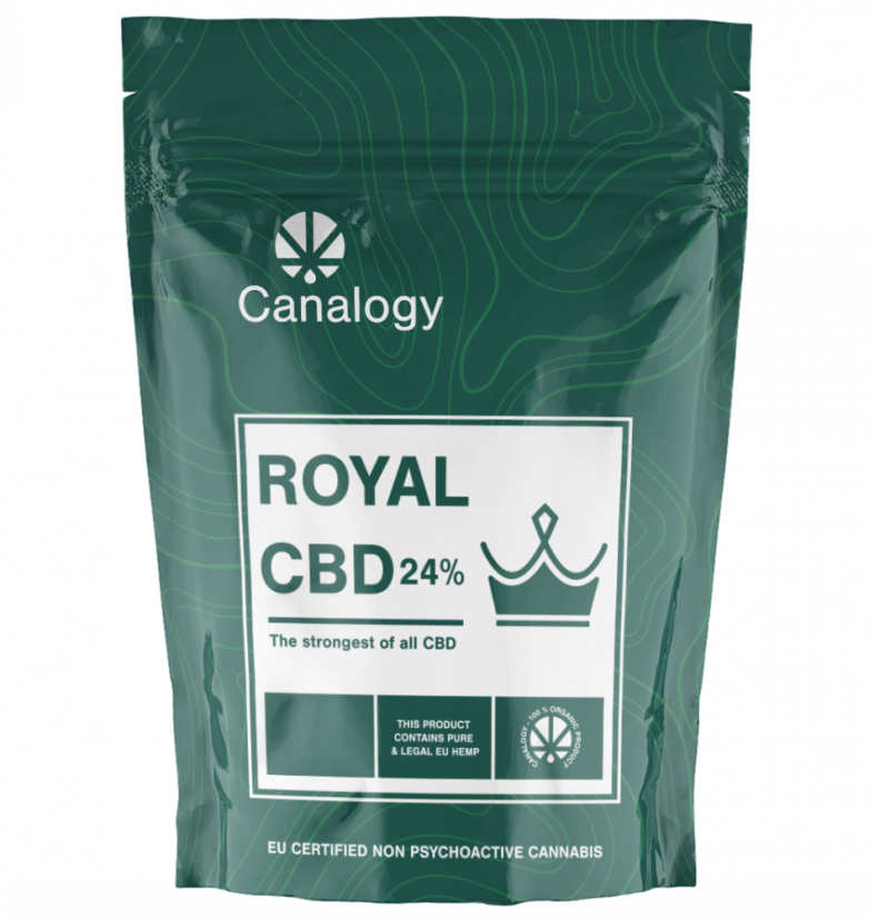 Canalogy CBD hampa Blomma Kunglig 16%, 1g - 100g