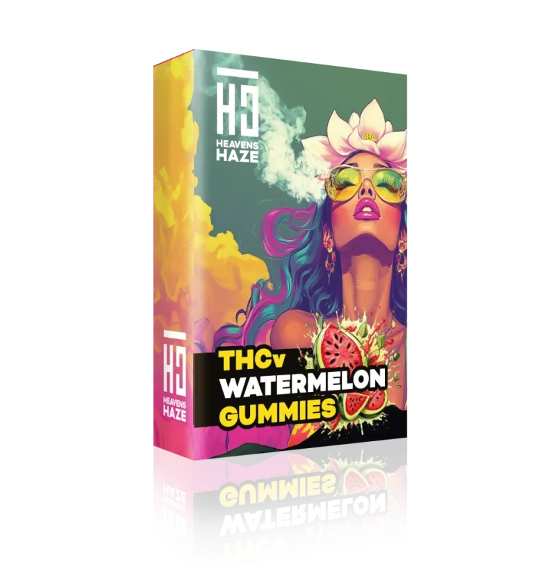 Heavens Haze THCV Gommes goût pastèque 5 pcs - 15 mg THCV + 5 mg CBN, 22,5 g