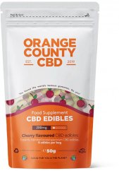 Orange County CBD Třešně, sáček, 200 mg CBD, 8 ks, 50 g