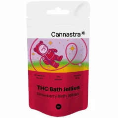 Cannastra THC+ Astro Bears Gelées de bain parfum fraise, 30 unités x 5 mg, 150 g