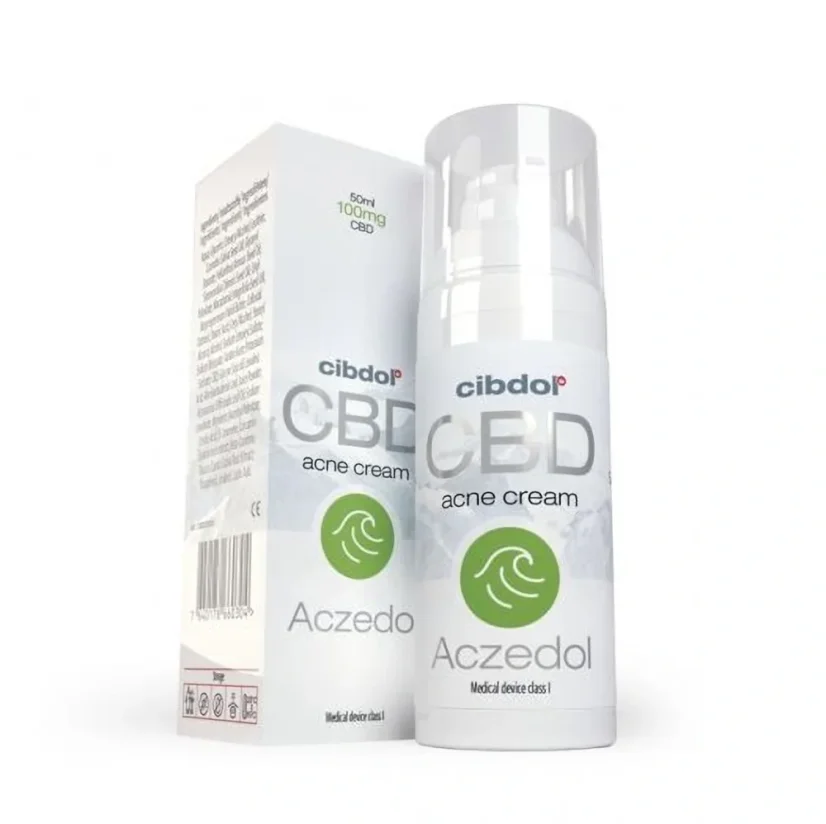 Cibdol Aczedol CBD akné Krém, 100 mg, 50 ml