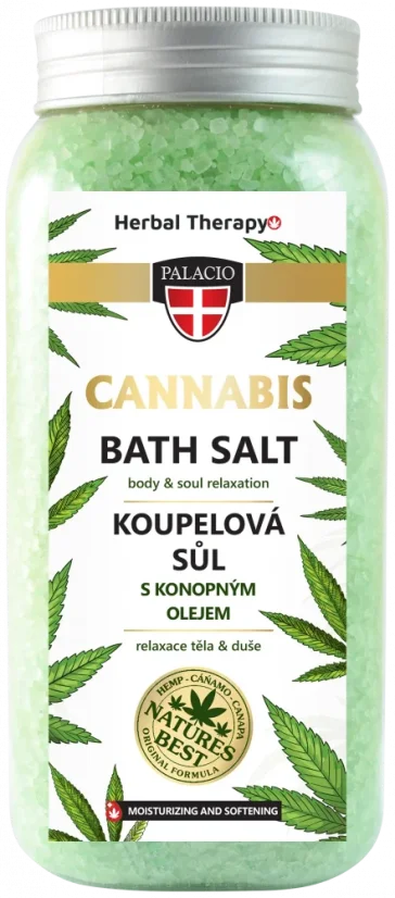 Palacio - Cannabis-Badesalz mit Hanföl, 900 g