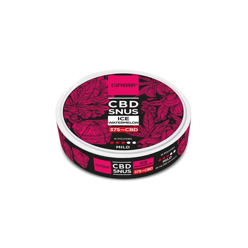 Euphoria CBD SNUS Ice Watermelon 375 mg (15 x 25 mg)