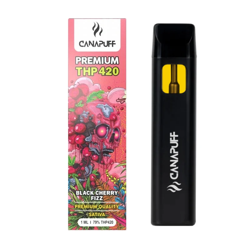 CanaPuff THP420 Einweg-Vape-Pen Black Cherry Fizz, THP420 79 %, 1 ml