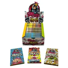 Monkey King KSS görgetőpapírok szűrőtippekkel, Mágneses koponyák, 1 füzet