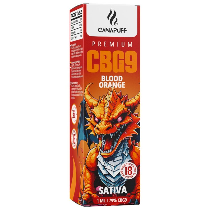 CanaPuff Enostavno vape pero z barvo krvave pomaranče, 79 % CBG9, 1 ml CanaPuff Enostavno vape pero z barvo krvave pomaranče, 79 % CBG9, 1 ml