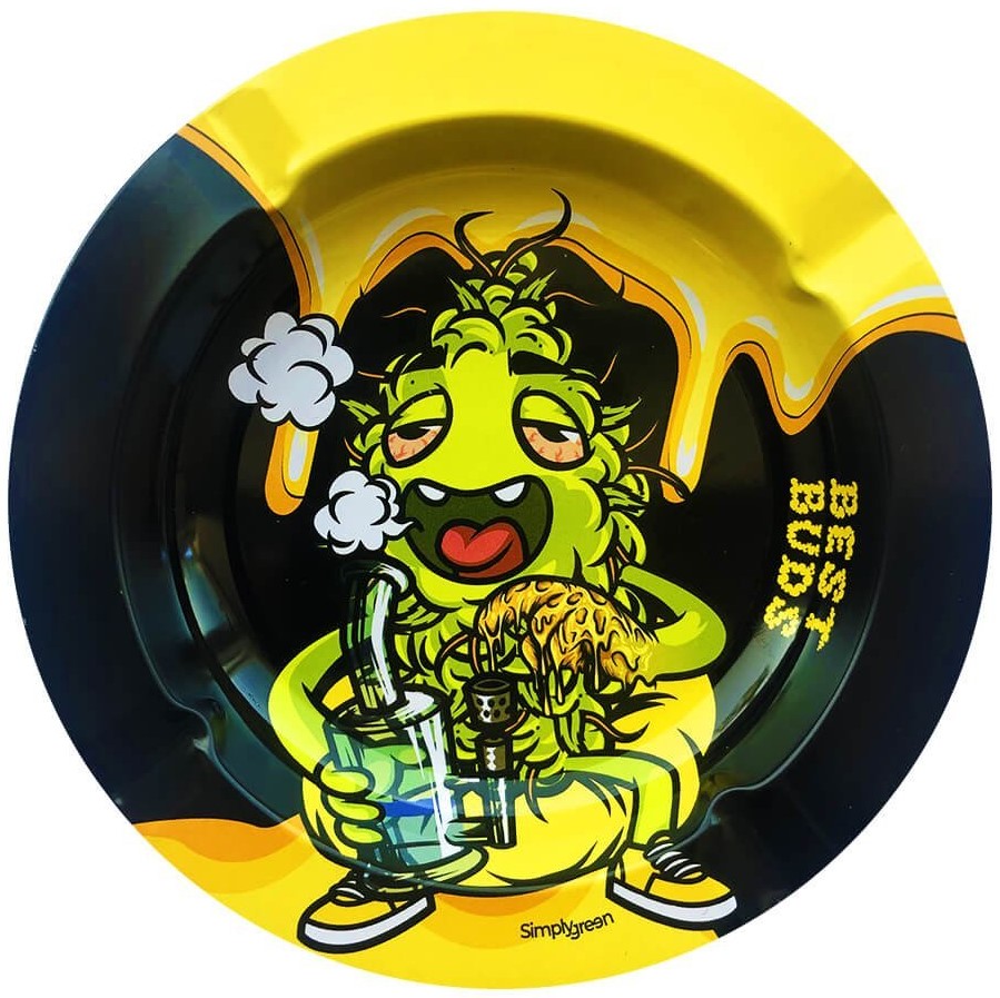 Best Buds Metal Ashtray Dab All Day