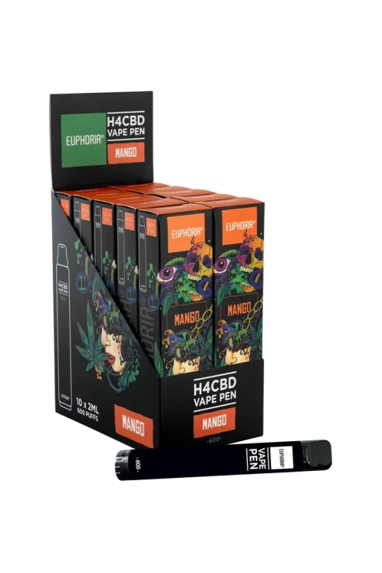 Euphoria H4CBD Disposable Vape Pen Mango, H4CBD 50 %, 2 мл