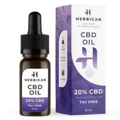Herbican Huile de CBD sans THC, 20 %, 10 ml
