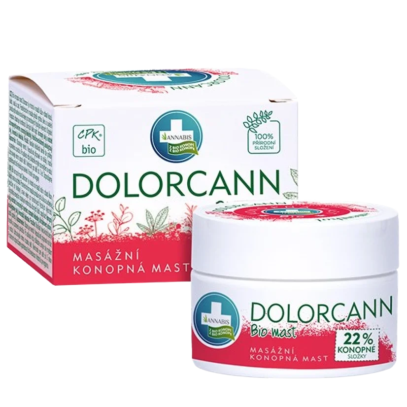 Annabis Dolorcann Bio kanapių balzamas 50 ml - sąnariams, sausgyslėms, raumenims