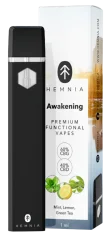 Hemnia Премиум Фунцтионал Вапе Пен Авакенинг - 40 % ЦБД, 60 % ЦБГ, мента, лимун, зелени чај, 1 мл
