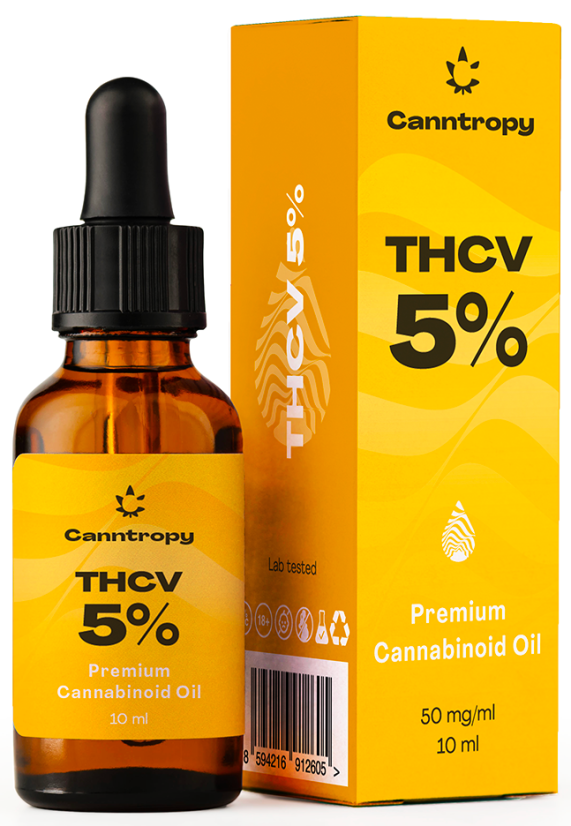 Canntropy THCV Premium Cannabinoidöl – 5 %, 500 mg, 10 ml