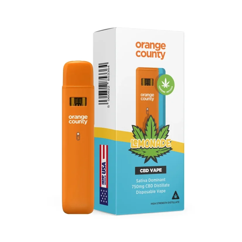Orange County CBD Vape Pen Limonade, 600 mg CBD, 1 ml
