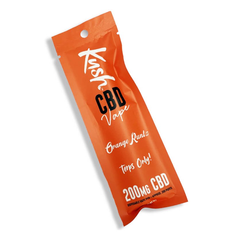Kush Vape CBD Vape Pen Orange Runtz 2.0, 200 mg CBD, 0,5 g