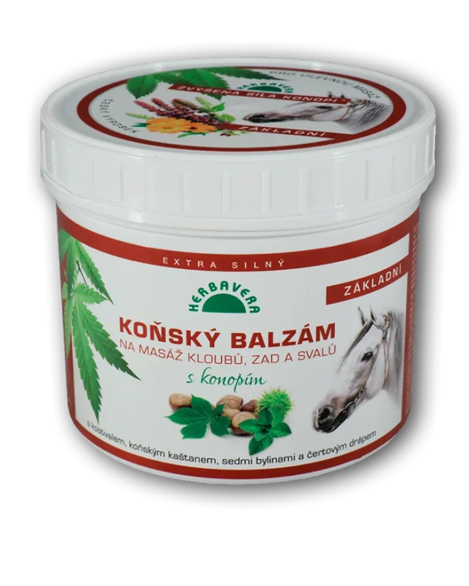 Herbavera Balsam pentru cai cu cânepă, 500 ml