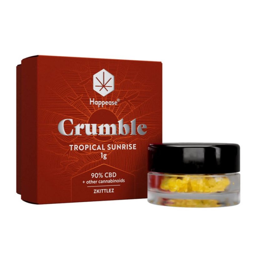 Happease - Extrait Tropical Sunrise Crumble, 90% CBD, 1 g