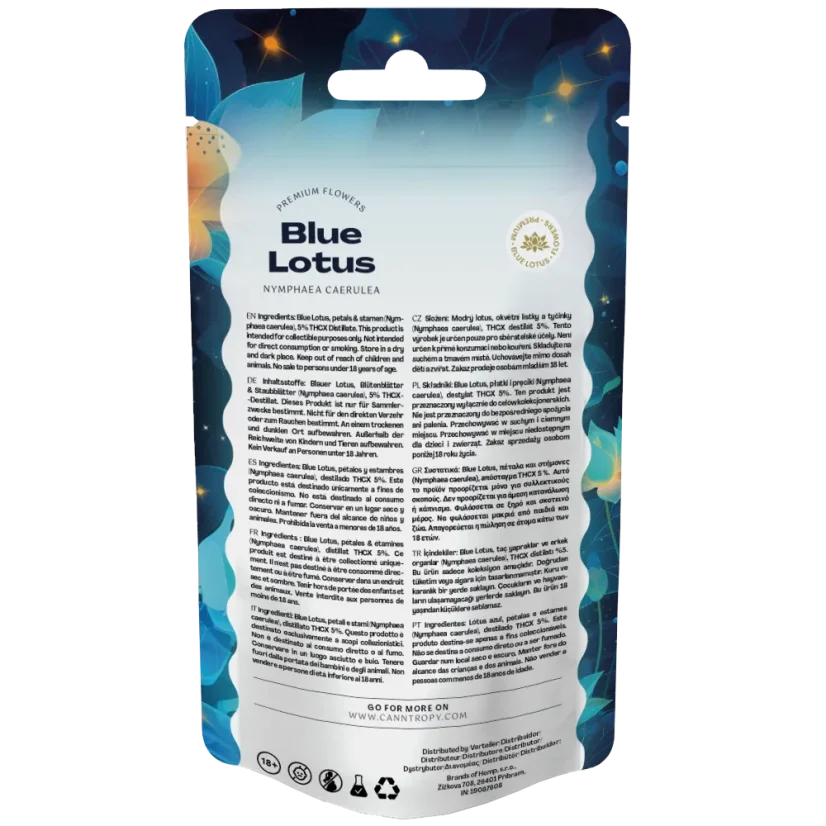 Canntropy THCX Blue Lotus Blüten, 5 % THCX, 3 g – 100 g