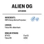 True Terpenes Live Resin Alien OG (2 ml - 960 ml)