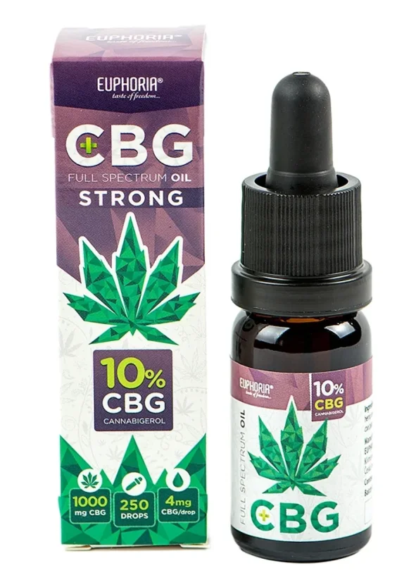 Huile de chanvre Euphoria CBG:CBD 12 %, 30 ml, 3000:600 mg