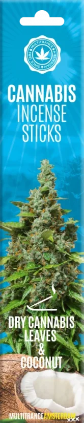 Bețișoare de tămâie de canabis Cannabis uscat și nucă de cocos